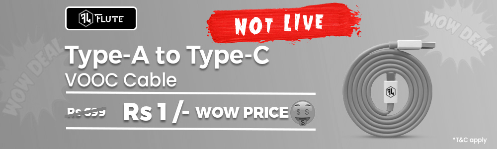 Wow deal Flute Type A To Type C Cable Desktop Banner Not Live