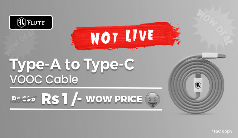 Wow deal Flute Type A To Type C Cable Mobile Banner Not Live