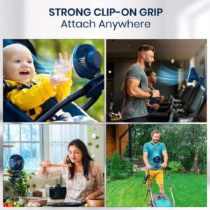 Portronics ClipCool Portable Rechargeable Clip-On Fan