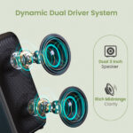 Portronics Rumble 25W Portable Bluetooth Speaker,Wired karaoke Mic