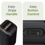 Portronics Rumble 25W Portable Bluetooth Speaker,Wired karaoke Mic