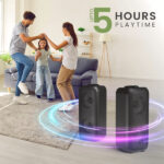 Portronics Rumble 25W Portable Bluetooth Speaker,Wired karaoke Mic