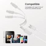 Portronics Konnect Link 3 3-IN-1 Multifunctional Cable
