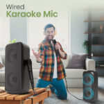 Portronics Rumble 25W Portable Bluetooth Speaker,Wired karaoke Mic