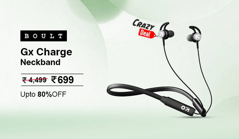 Boult Gx Charge Wireless Bluetooth Neckband Banner