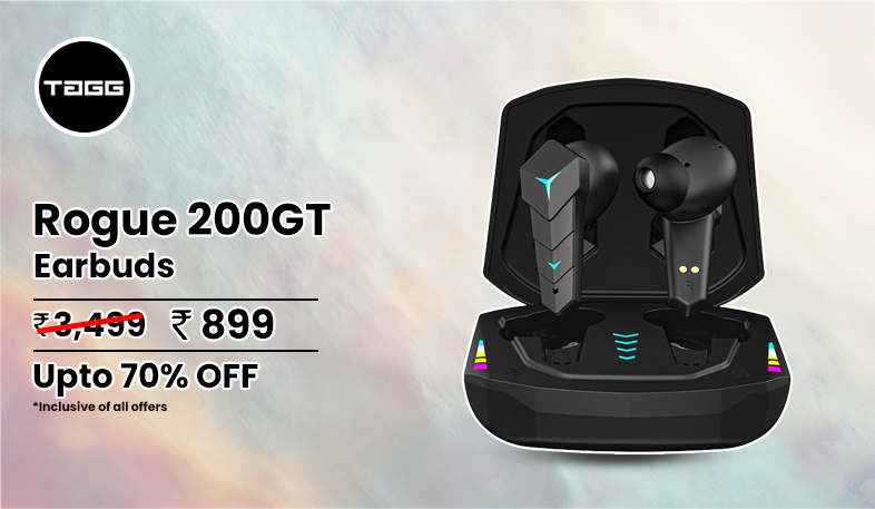 TAGG Rogue 200GT Gaming Bluetooth Truly Wireless In Ear Earbuds with Mic Banner