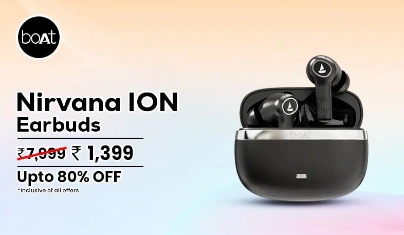 boAt Nirvana Ion Bluetooth Wireless Earbuds With Crystal Bionic Sound