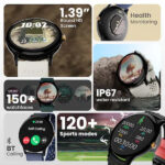 Boult Ripple 1.39" HD Screen Bluetooth Calling Smartwatch