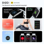 DIZO Watch S 1.57 Rectangular Display Smart Watch