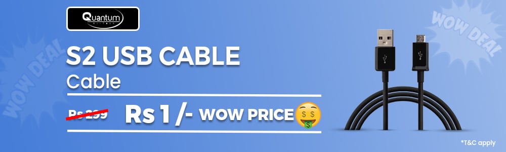 Wow Deal Quantum S2 Usb Cable Desktop Bannar