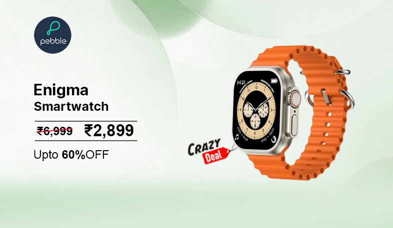 Pebble Enigma Bluetooth Calling Smartwatch Banner