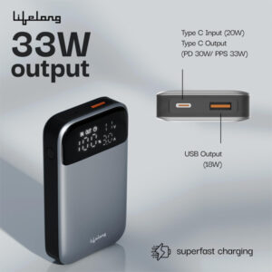 Lifelong Boost 10000mAh 33W Fast Power Bank