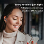 Philips TAT1150BK/94 Premium Wireless Earbuds with ANC