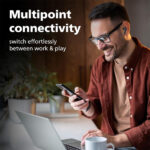 Philips TAT1150BK/94 Premium Wireless Earbuds with ANC