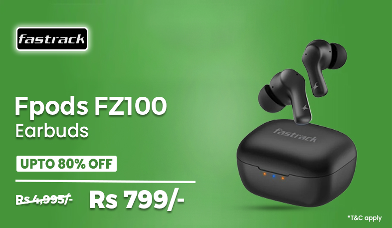 Deal Of The Day Fastrack Fpods FZ100 TWS in-Ear Earbuds Mobile Bannar