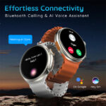 Pebble Forte 1.5" HD Display Bluetooth Calling Smartwatch