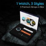 Pebble Forte 1.5" HD Display Bluetooth Calling Smartwatch