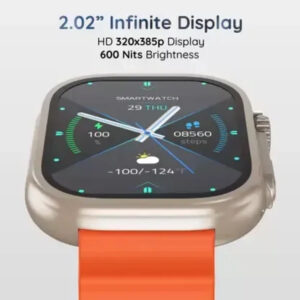 Pebble Crest 2.02Infinite Display Bluetooth Calling Smartwatch