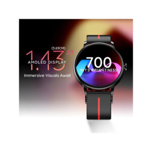 Pebble Magnum 1.43 AMOLED Display Bluetooth Calling Smartwatch
