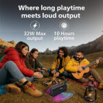 Philips Audio TAS2400BK Portable Bluetooth Speaker