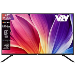 VZY by DishTV 109 cm (43 inch) QLED Ultra HD (4K) Smart Google TV