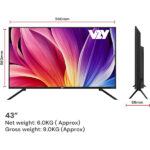 VZY by DishTV 109 cm (43 inch) QLED Ultra HD (4K) Smart Google TV