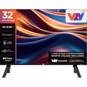 VZY by DishTV 32 inch QLED Full HD Smart Google TV