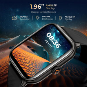 beatXP Unbound Nova 1.96” AMOLED Bluetooth Calling Smart Watch