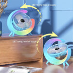 Generic Mini Portable Colourful Desktop Fan