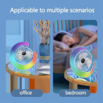 Generic Mini Portable Colourful Desktop Fan