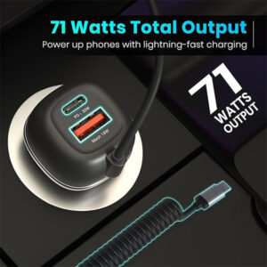 Portronics 1C Triple Output Fast Car Charger