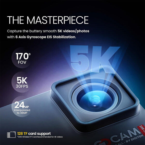 Digitek GoCAM DAC 002 5K Ultra HD Action Camera