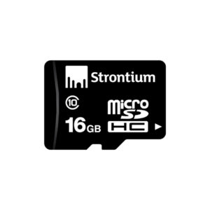 Strontium 16GB MicroSDHC Memory Card With Adapter