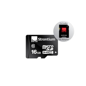Strontium 16GB MicroSDHC Memory Card With Adapter
