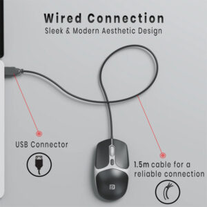Portronics Toad 103 Wired Optical Mouse