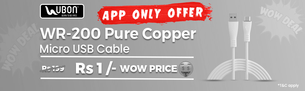 Wow Deal WR-200 Pure Copper Dekstop Banner App Only Offer