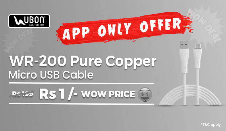 Wow Deal WR-200 Pure Copper Dekstop Banner Mobile App Only Offer