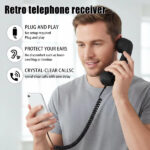 Coco Phone Retro Radiation Protection Wired Receiver with Type-C Jack