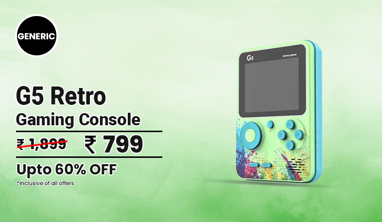 Generic G5 Retro Handheld Gaming Console With 1 Controller