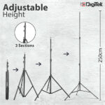 Digitek DLS-9FT Lightweight Light Stand