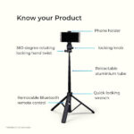 Digitek DTR-525 SS 160 Cm Long Tripod