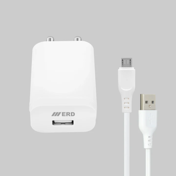 ERD TC-221 USB-A QC Charger With Micro Cable