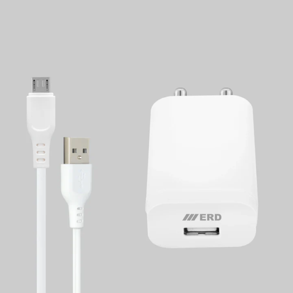 ERD TC-221 USB-A QC Charger With Micro Cable