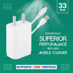 ERD TC-223 USB-A VOOC Charger With USB-C Cable 33W