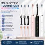 Generic X3 Sonic Electric Toothbrush with 6 Modes