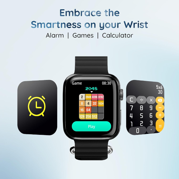 Pebble Frost Pro 1.96'' Display Smart Watch
