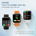 Pebble Frost Pro 1.96'' Display Smart Watch