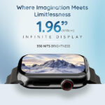 Pebble Frost Pro 1.96'' Display Smart Watch