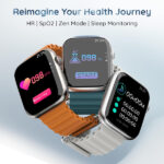 Pebble Frost Pro 1.96'' Display Smart Watch