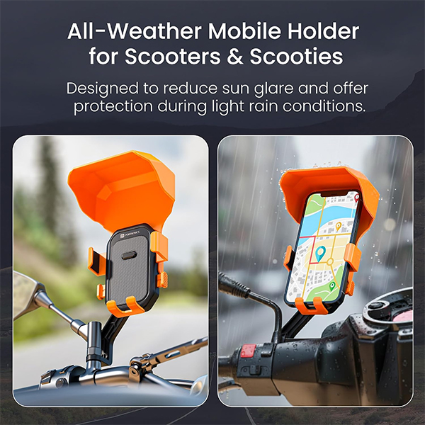 Portronics Mobike 5 Plus Mobile Holder For Scooters & Scooties